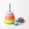 Grimm's Large Pastel Conical Tower with top pieces removed | © Conscious Craft